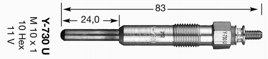 Bougie de préchauffage BLISTER